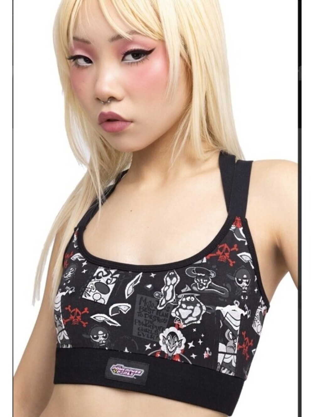 Killstar Powerpuff Girls We Want To Fight Bralette Sports Bra Women's Sz 4XL NEW
